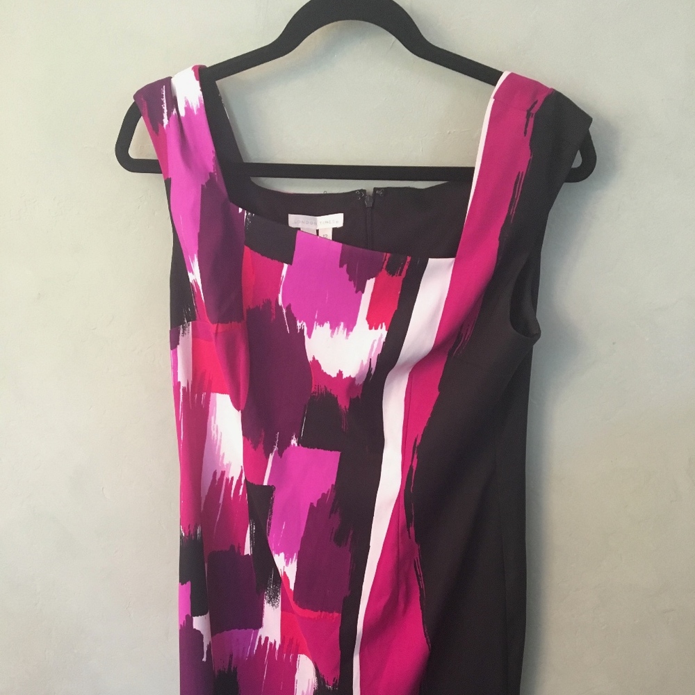 Black and Bright Midi Dress