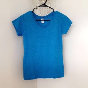 Blue V-Neck Tee