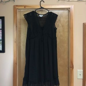 Black maternity dress.