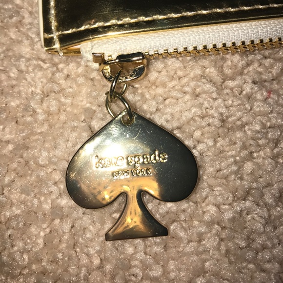 Kate Spade gold pencil pouch - Picture 3 of 6