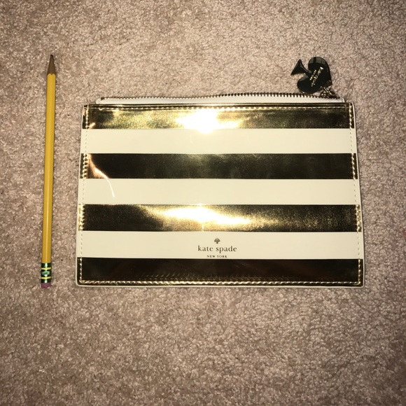 Kate Spade gold pencil pouch - Picture 6 of 6