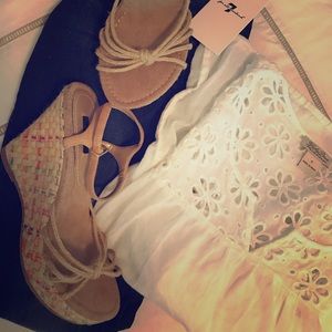 Colorful Wedge Sandals size 8 NEW