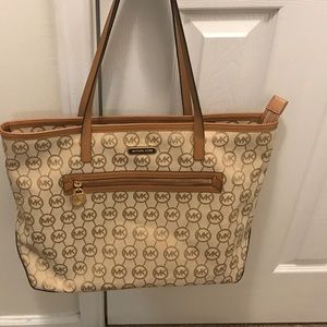 Micheal Kors tan tote bag ...gentle used tote bag