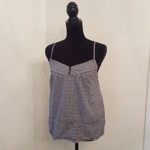 Gingham J. Crew Tank with Pockets