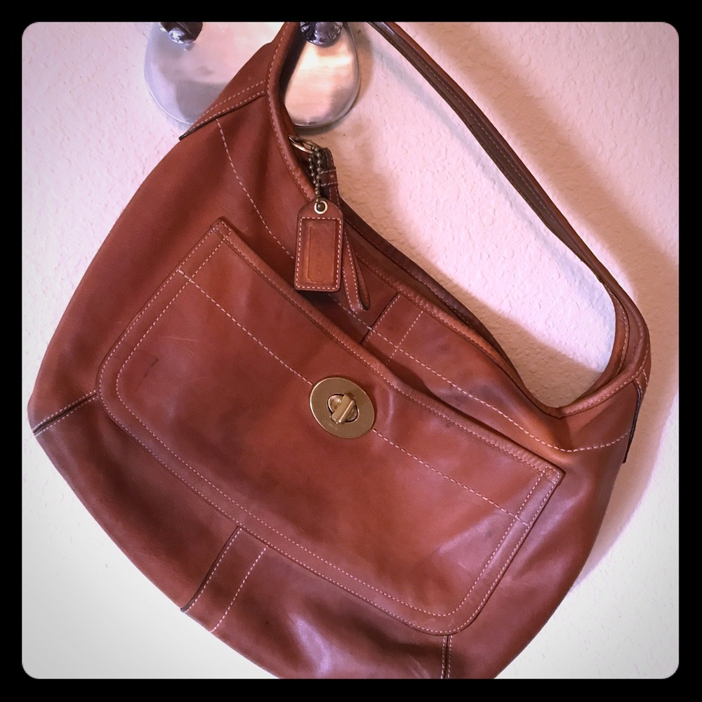 All leather Coach purse