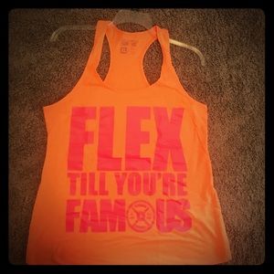 Flex Till You're Famous Razorback Tank Top