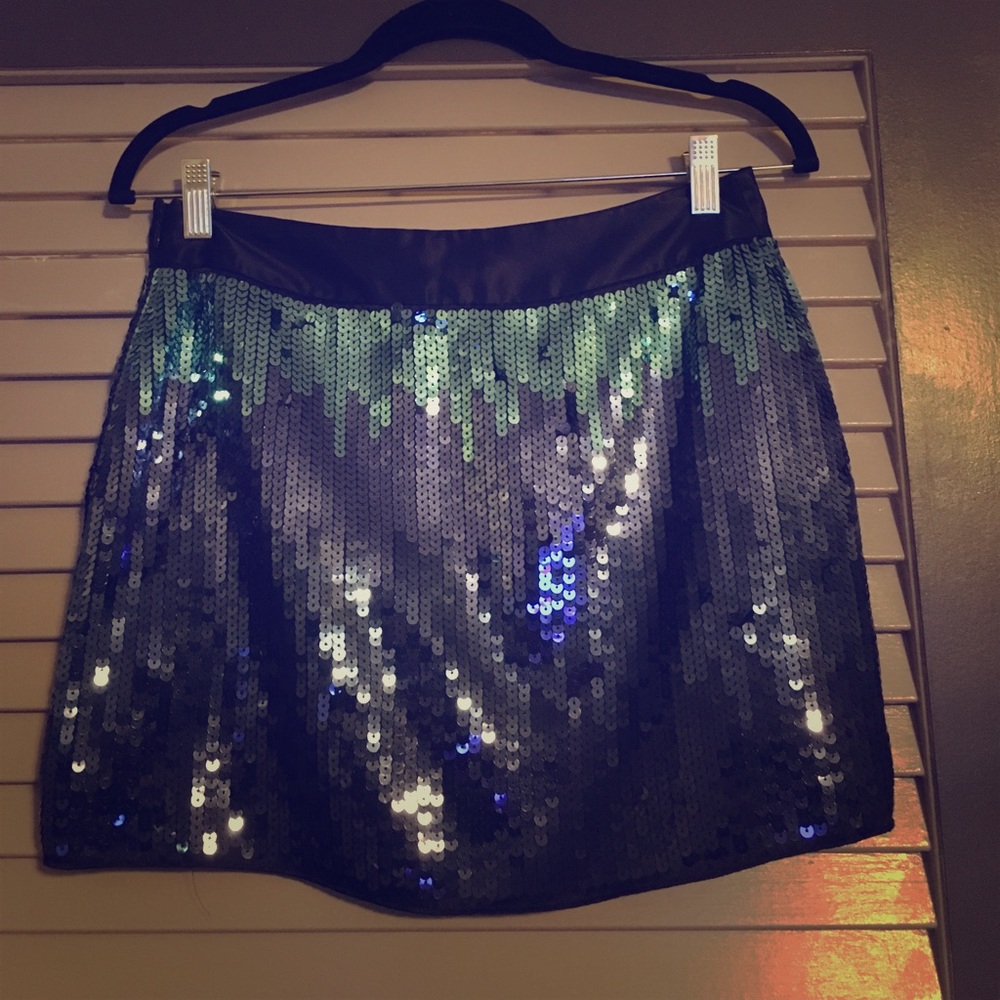Express Ombré Sequin Skirt