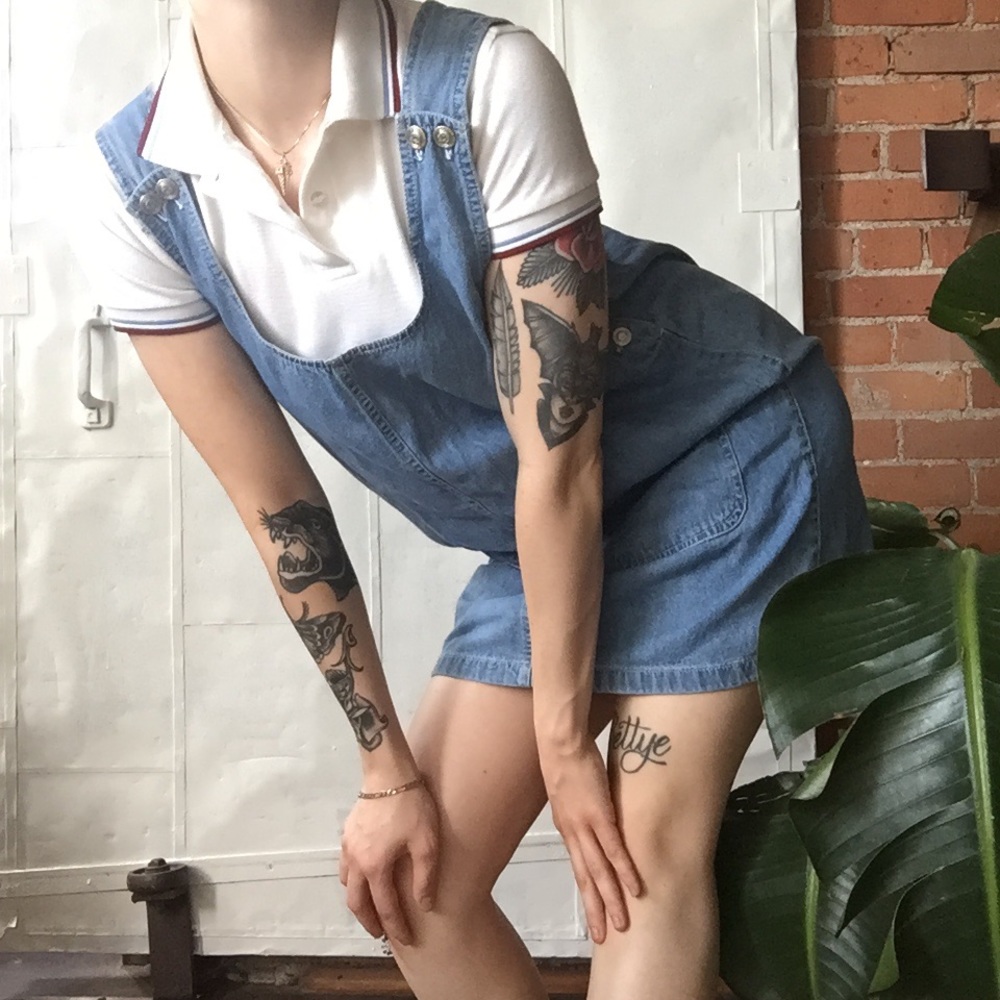 Vintage denim dress