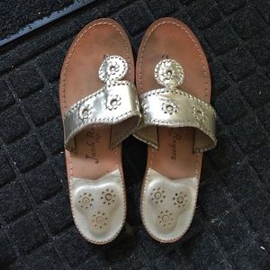 Jack Rogers sandals platinum size 10