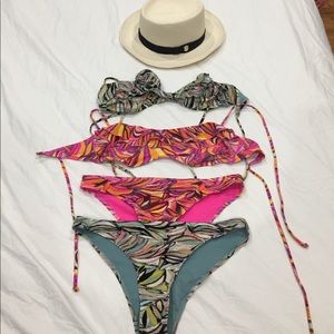 Two strapless bikinis