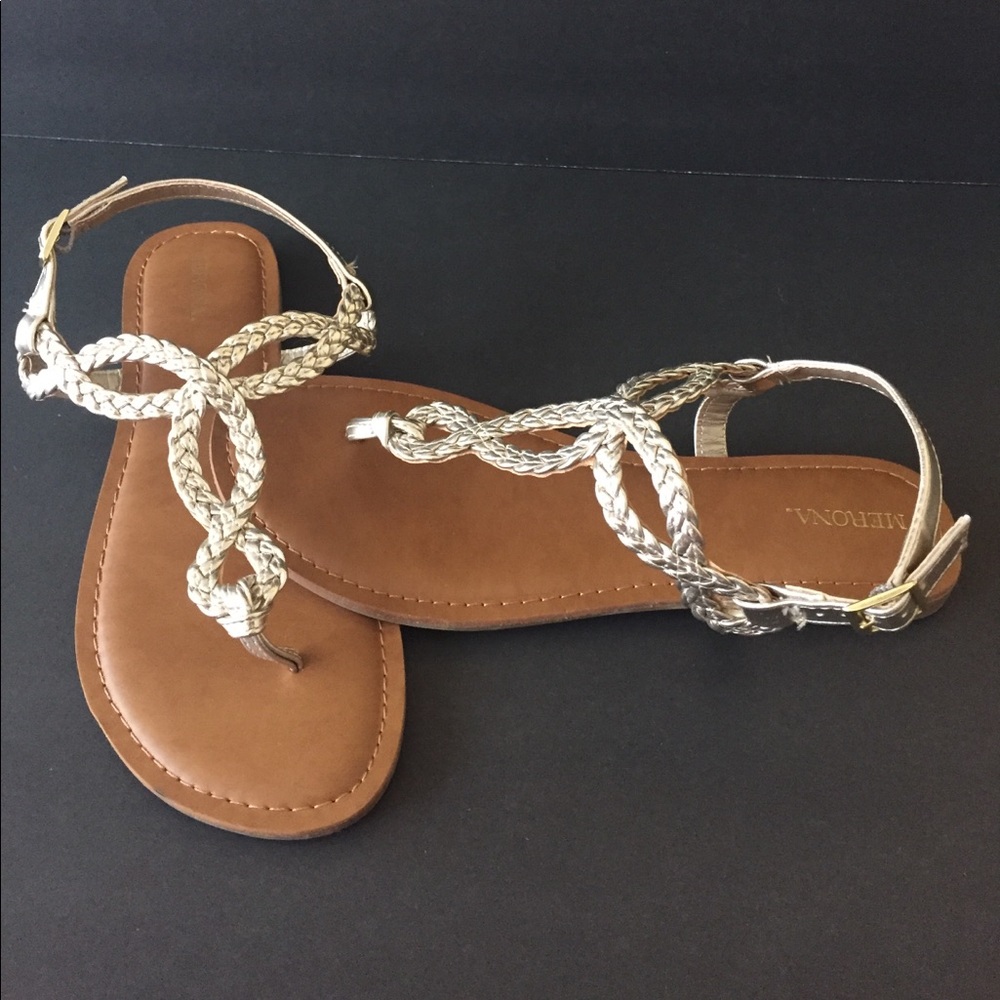 Brushed Gold Sandals