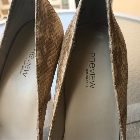 SALE‼️Preview International peeptoe heels - Picture 4 of 5