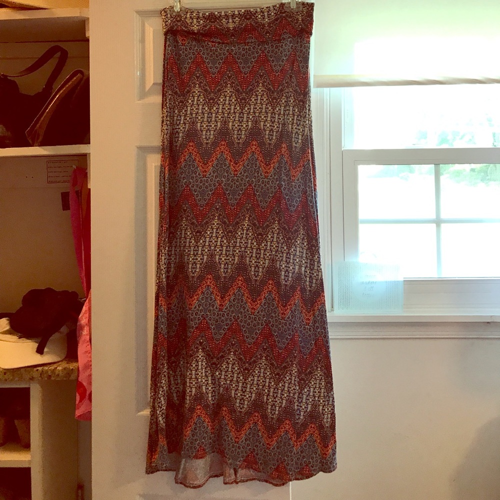 Fun colors maxi skirt