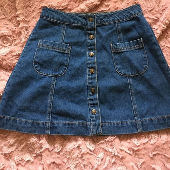 Denim Mini Skirt - Picture 1 of 4
