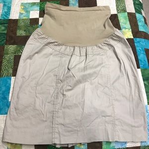 Kahki maternity skirt