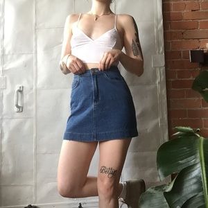 BRAND NEW American apparel denim skirt