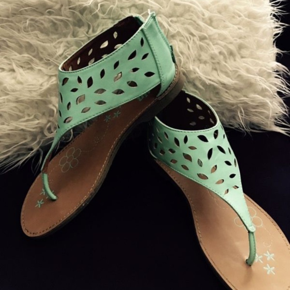 Cute Mint Green Sandals
