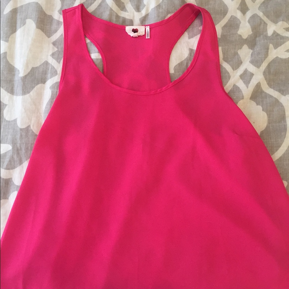 Hot pink blouse