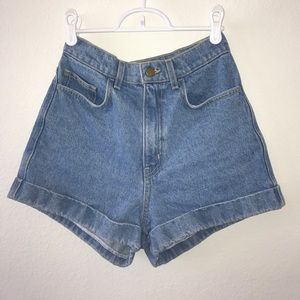 American Apparel High Waist Shorts