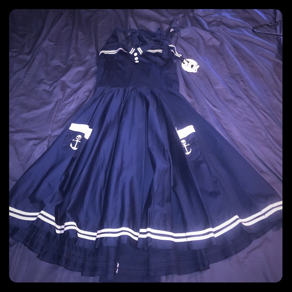 Rockabilly Hell Bunny Sz XL Halter Dress