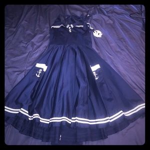 Rockabilly Hell Bunny Sz XL Halter Dress