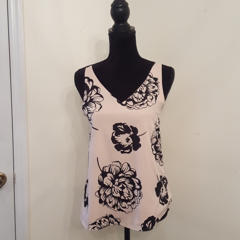 Floral Banana Republic Silky Tank