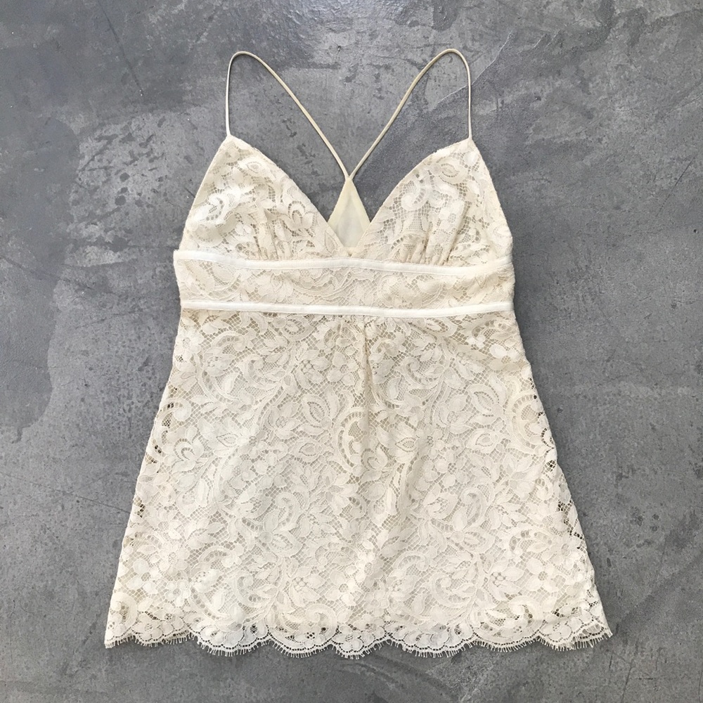 Cream Lace Michael Kors Top