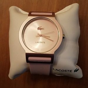 Lacoste women's pink  silicone  watch