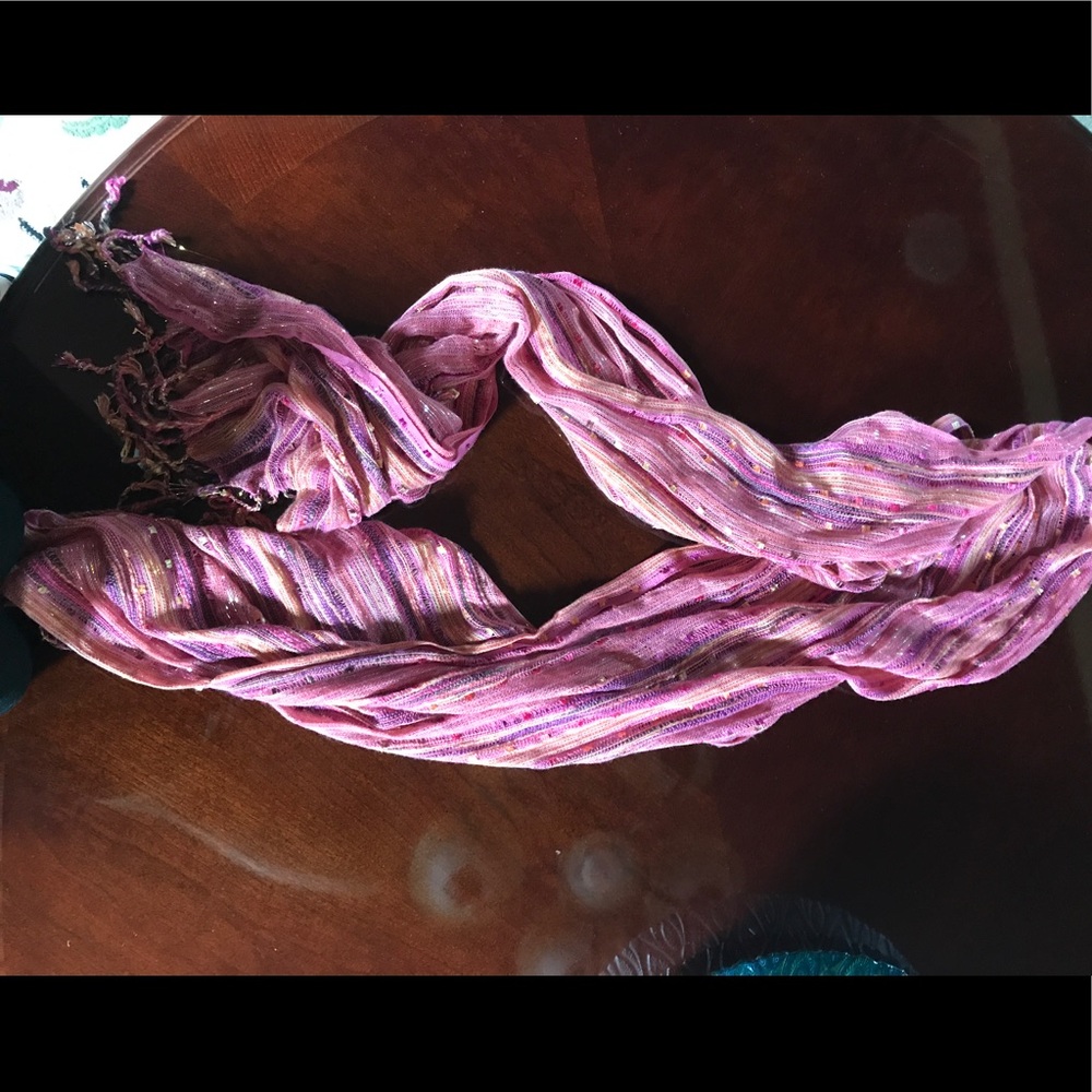 Coral colored scarf