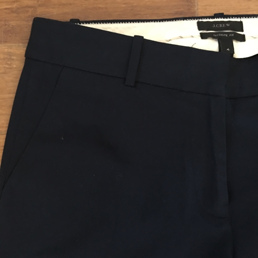 J. crew Navy Blue Favorite Fit Pant - Size 4