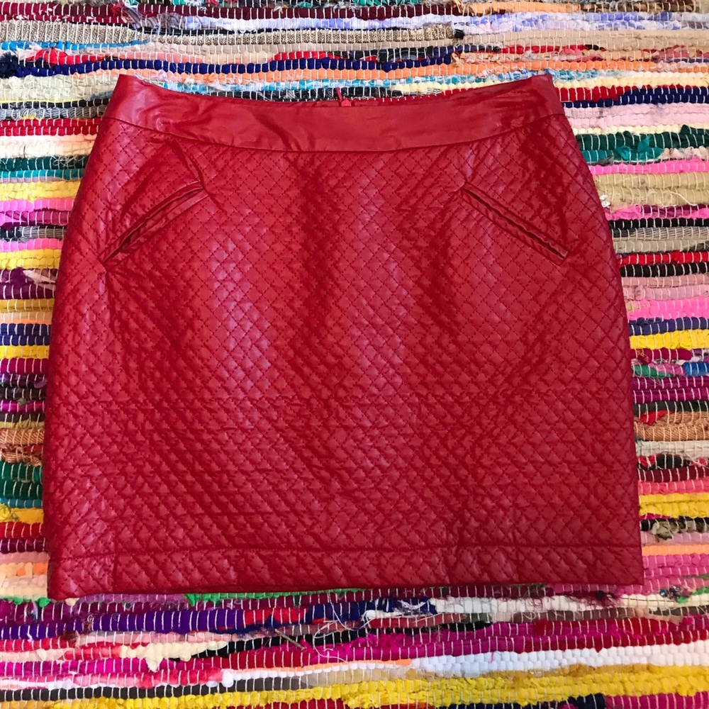 Sasha Red mini skirt