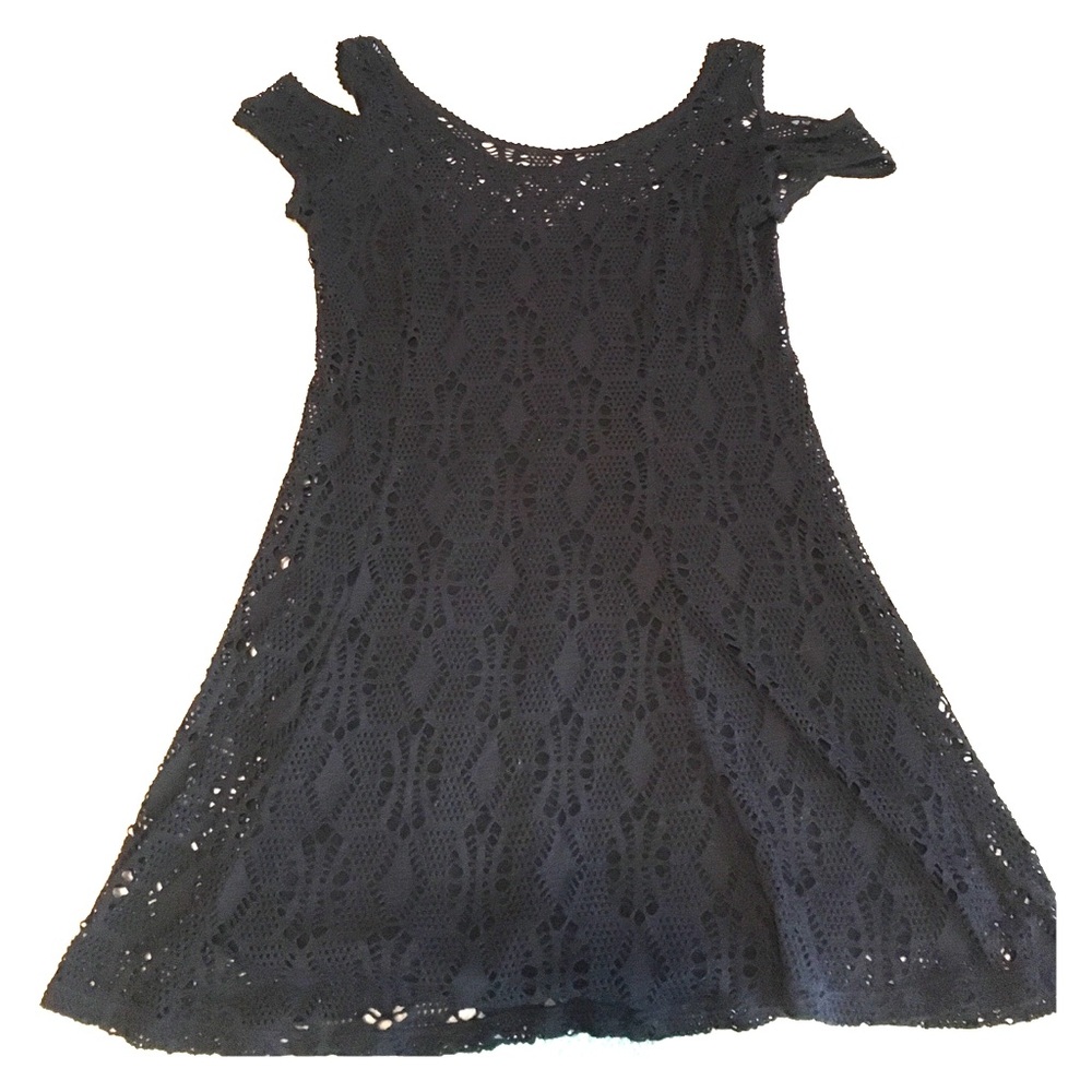 Free People medium lace cold shoulder dress