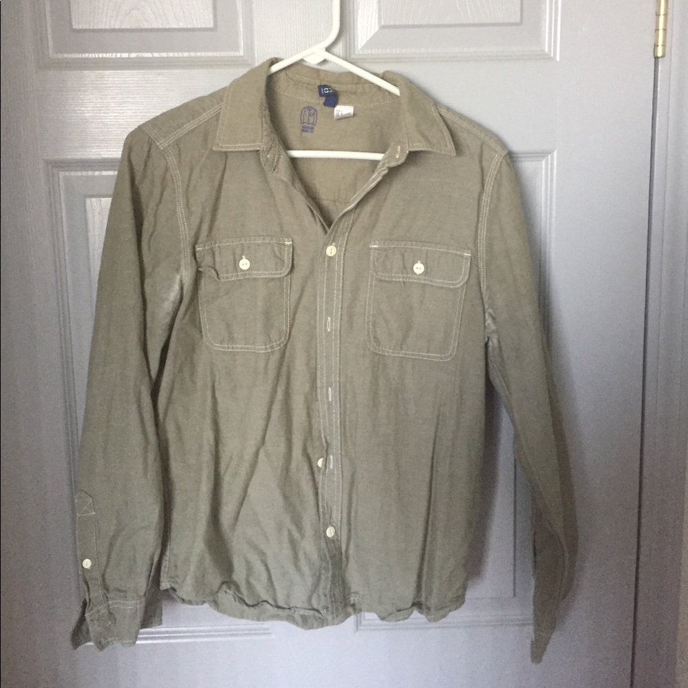 Regular shirt fit - green size s
