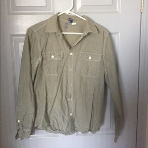 Regular shirt fit - green size s