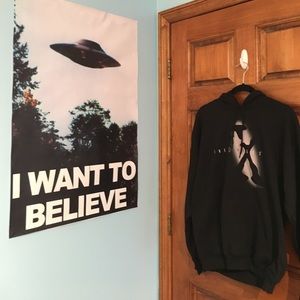 Black “X Files” Hoodie