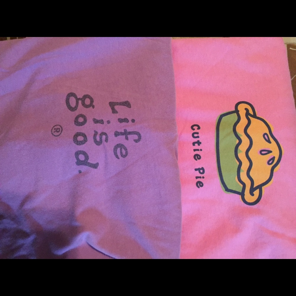 Life is Good woman's crew t-shirts