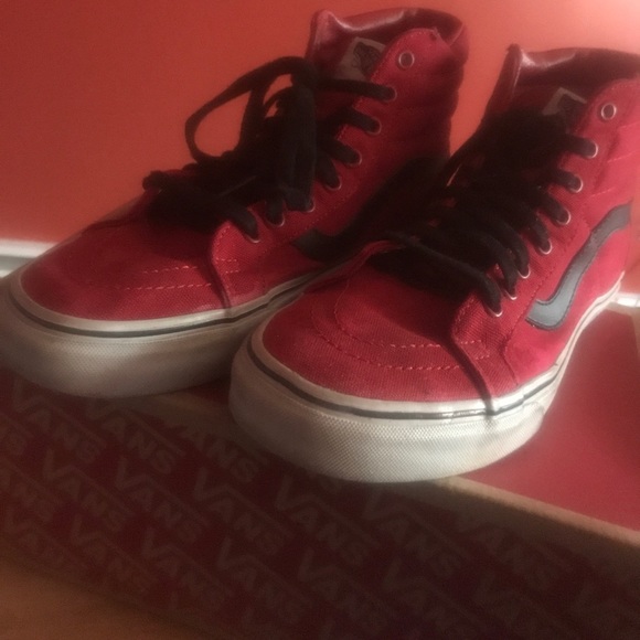 Vans Sk8-Hi Chilli Pepper/Black shoes - Picture 2 of 4