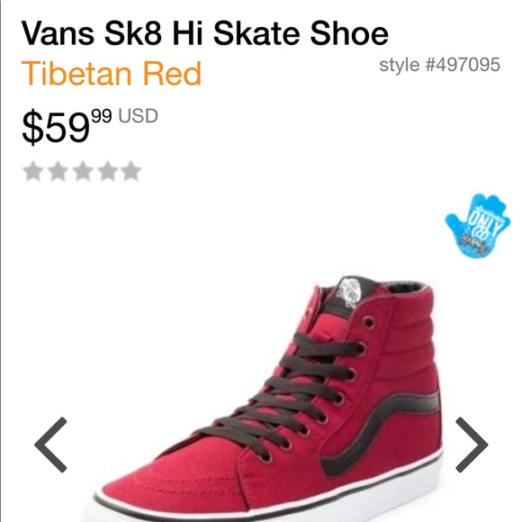 Vans Sk8-Hi Chilli Pepper/Black shoes - Picture 4 of 4