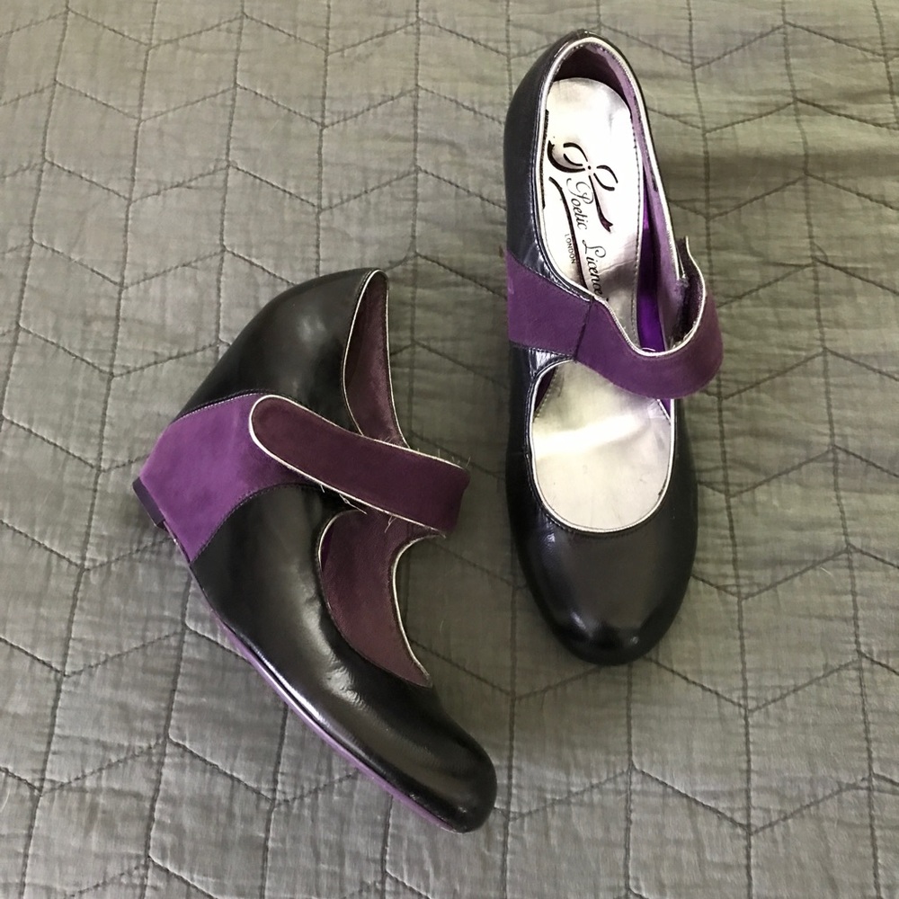 Poetic License "Cover Up" Mary Jane wedges 7.5M