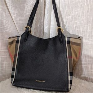 Burberry Canterbury Leather and House Check purse