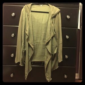 Free People "poncho-ish" Hoodie!