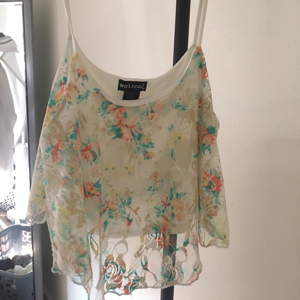 Wet seal medium crop tank top