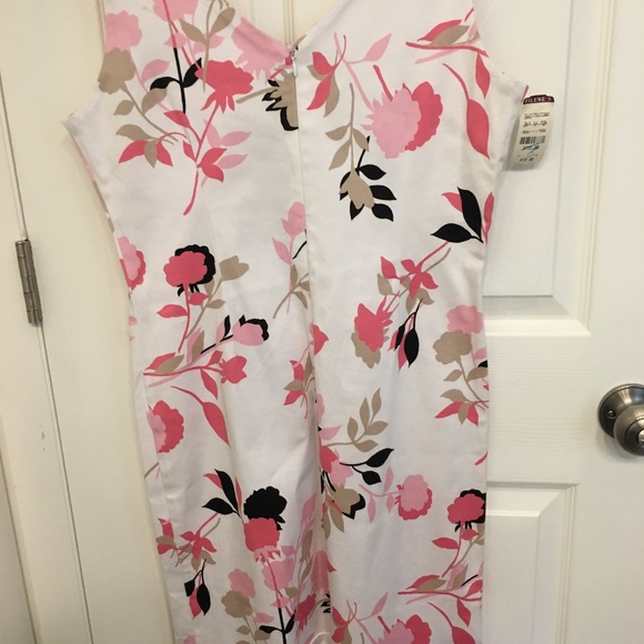 Floral Sleeveless Sheath Dress Size 6P/8P o - Picture 2 of 7