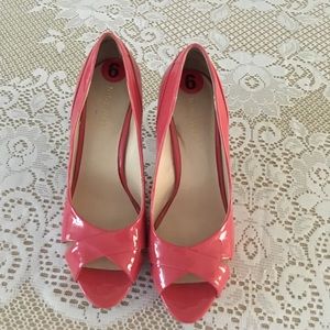 Nine West heels! Great condition! Coral color!