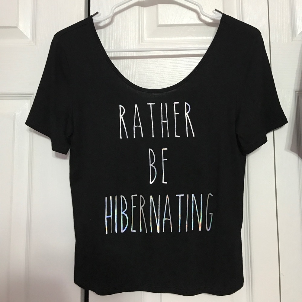 Bethany Mota Aeropostale Hibernating Crop Tee