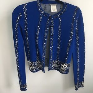Alexander McQueen blue cardigan