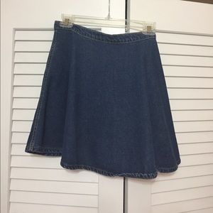 American Apparel dark denim circle skirt