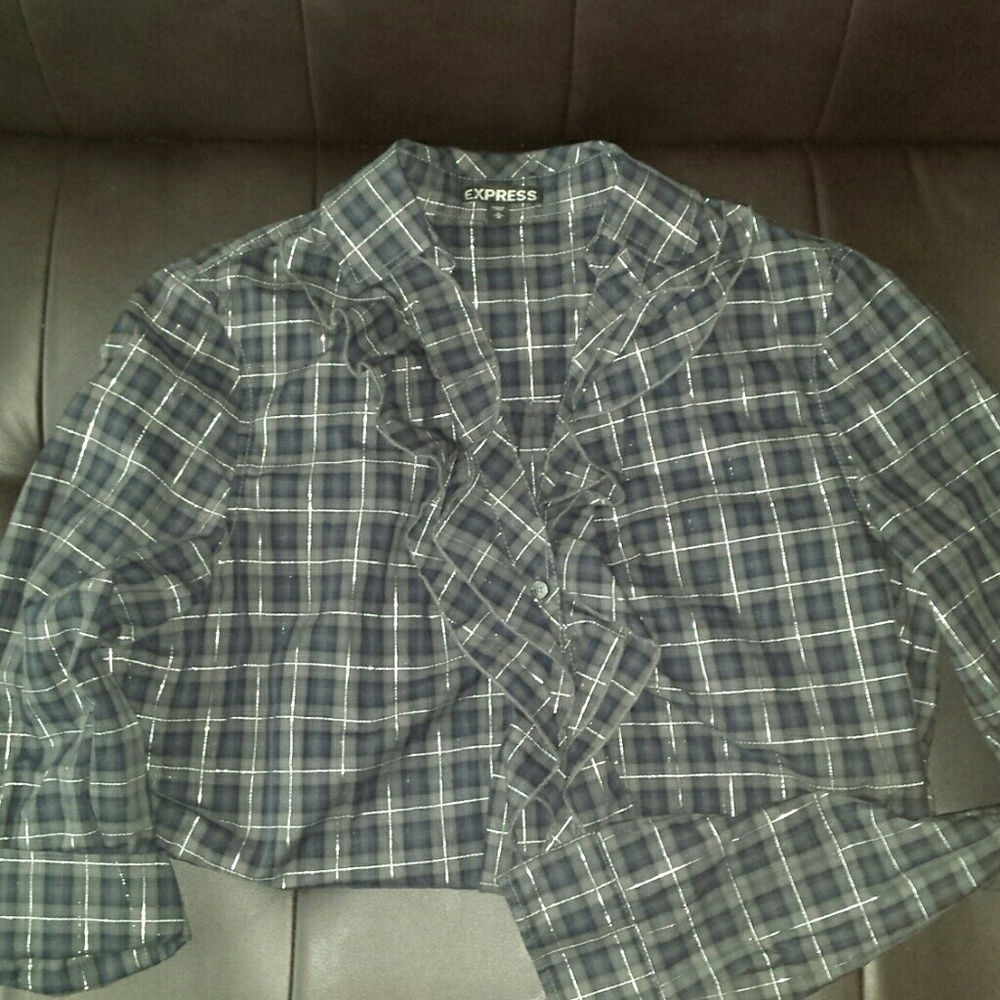 Expression women's button down shirt
