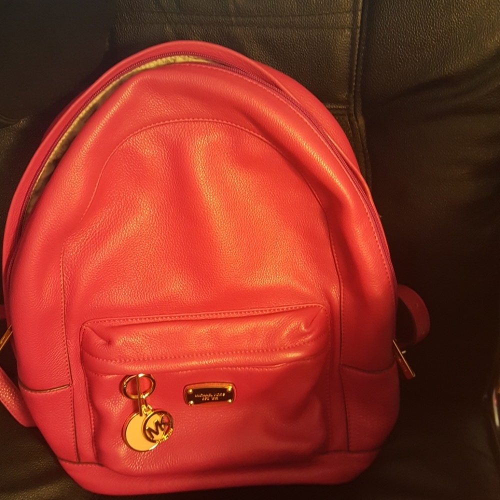Michael kors leather backpack