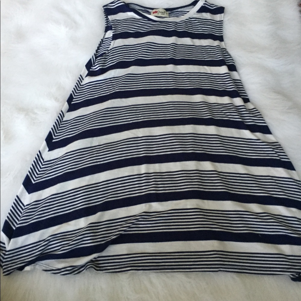 Short Striped Coverup/Dress